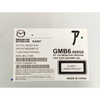 Recambio de sistema audio / radio cd para mazda 6 station wagon (gj, gl) 2.2 d referencia OEM IAM GMB6669G0 KA087 