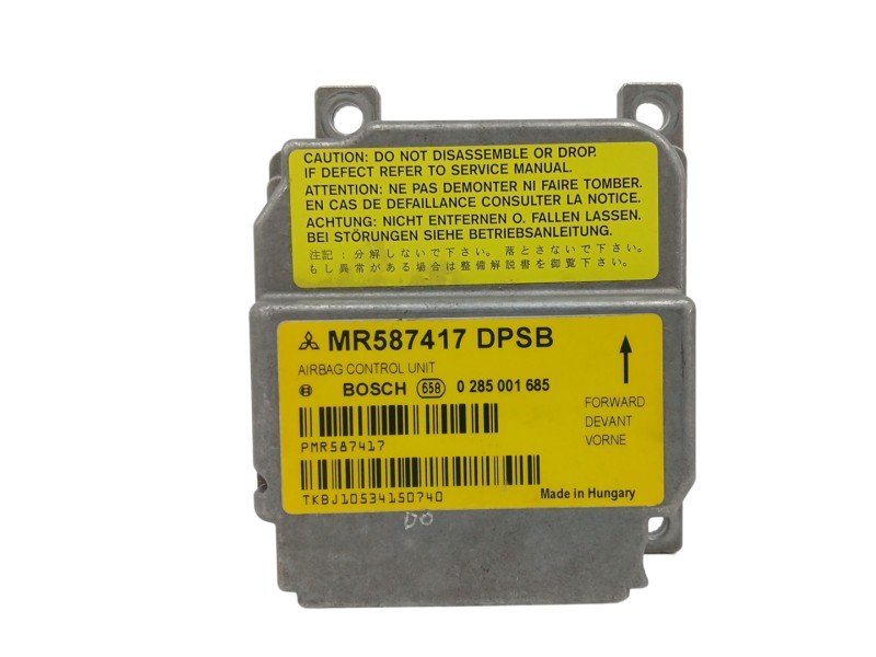 Recambio de centralita airbag para mitsubishi colt berlina 3 (cz) 1.3 cat referencia OEM IAM MR587417 0285001685 