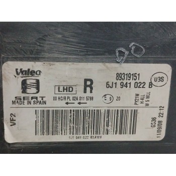 Recambio de faro derecho para seat ibiza iv (6j5, 6p1) 1.9 tdi referencia OEM IAM 6J1941022B  