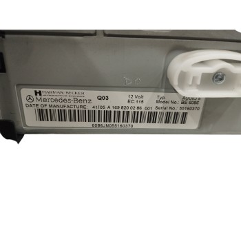 Recambio de sistema audio / radio cd para mercedes-benz clase b (w245) 2.0 cdi cat referencia OEM IAM A1698200286  