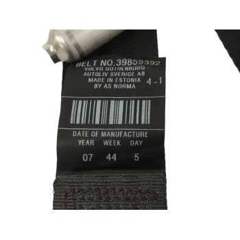 Recambio de cinturon seguridad trasero derecho para volvo xc70 2.4 diesel cat referencia OEM IAM 39859392  