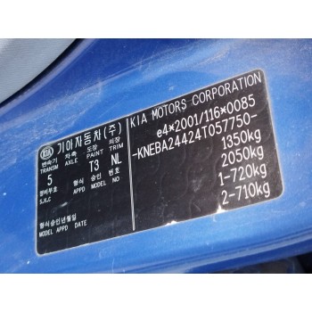 Recambio de carroceria corte para kia picanto 1.0 cat referencia OEM IAM   