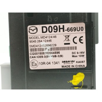 Recambio de modulo electronico para mazda 6 station wagon (gj, gl) 2.2 d referencia OEM IAM D09H669U0 PUERTO USB LECTOR TARJETA 