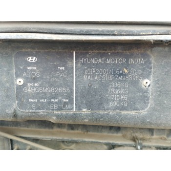 Recambio de carroceria corte para hyundai atos prime (mx) 1.1 12v cat referencia OEM IAM   