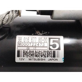 Recambio de motor arranque para citroën c4 picasso 1.6 blue-hdi fap referencia OEM IAM 9801667780 M000T22473 