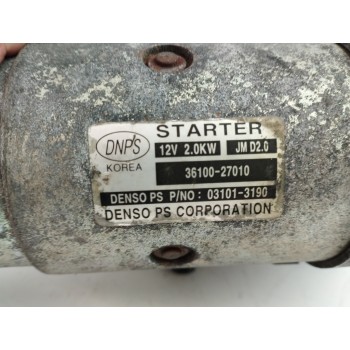 Recambio de motor arranque para hyundai tucson (jm) 2.0 crdi cat referencia OEM IAM 3610027010  
