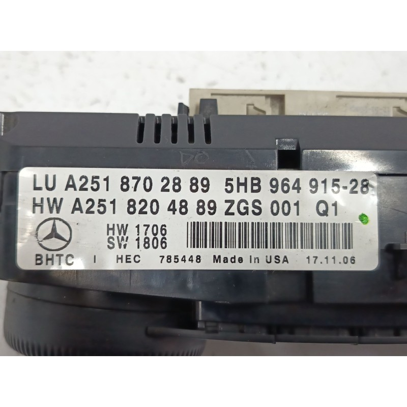 MANDO CLIMATIZADOR A2518204889