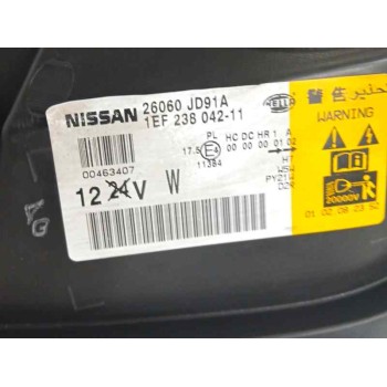 Recambio de faro izquierdo para nissan qashqai i (j10, nj10) 2.0 dci referencia OEM IAM 26060JD91A XENON SIN CENTRALITA 1EF23804