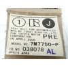 Recambio de cinturon seguridad delantero derecho para lexus is200 (ds2/is2) 2.2 d-cat referencia OEM IAM 7M7750P J082501 