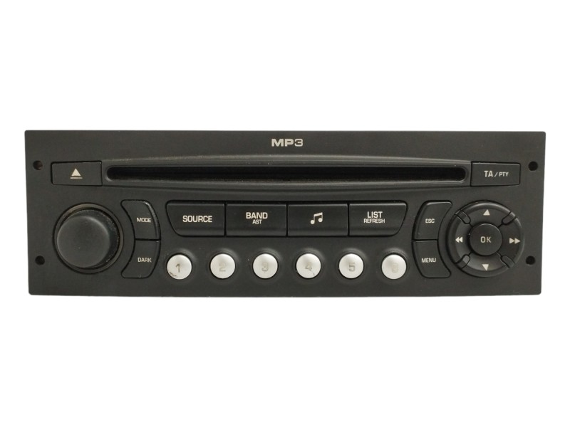 Recambio de sistema audio / radio cd para peugeot 207 1.6 16v referencia OEM IAM 96660454XT A2C53284714 