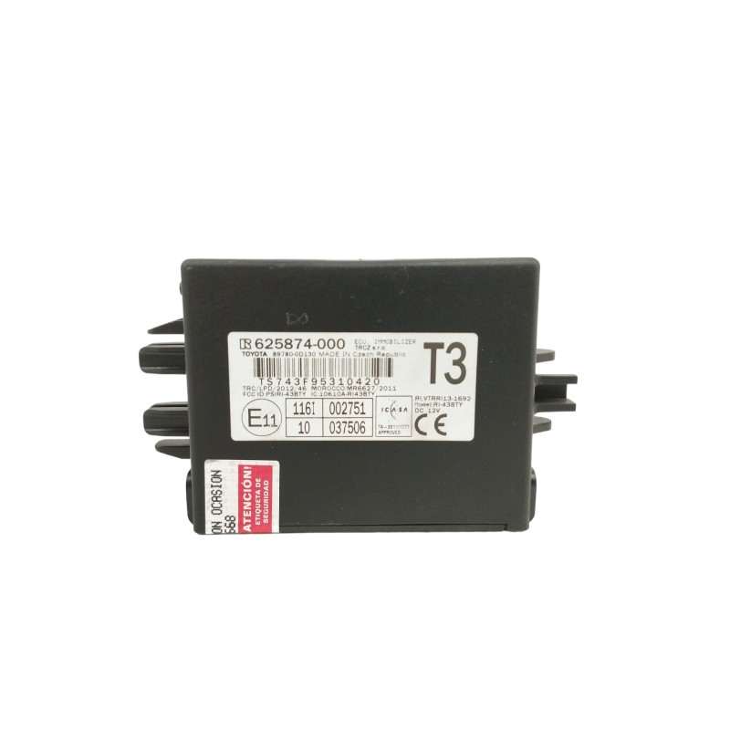 Recambio de modulo electronico para toyota yaris (_p13_) 1.5 (nsp131_) referencia OEM IAM 897800D130 625874000 