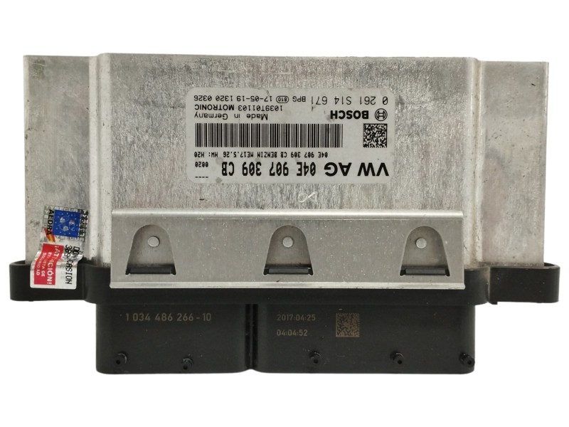 Recambio de centralita motor uce para skoda fabia combi 1.0 mpi referencia OEM IAM 04E907309CB 0261S14671 