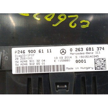 Recambio de cuadro instrumentos para mercedes-benz clase b (w246) 1.5 cdi cat referencia OEM IAM A2469006111 0263681374 