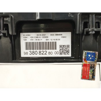 Recambio de cuadro instrumentos para citroën berlingo furgón 1.5 blue-hdi fap referencia OEM IAM 9838082280 769168350U 