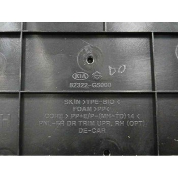 Recambio de guarnecido puerta delantera derecha para kia niro i (de) 1.6 gdi hybrid referencia OEM IAM 82322G5000  