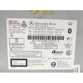 Recambio de sistema navegacion gps para mercedes-benz clase b (w246) 1.5 cdi cat referencia OEM IAM A2469000012  