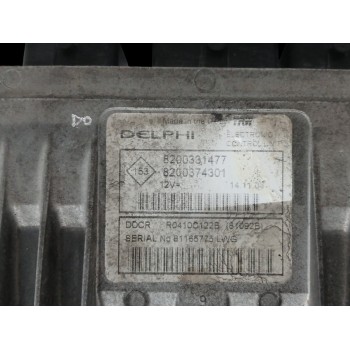 Recambio de centralita motor uce para renault kangoo (f/kc0) 1.5 dci diesel referencia OEM IAM 8200331477 8200374301 