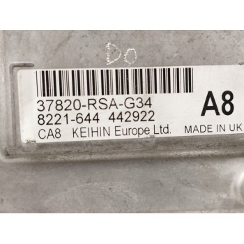 Recambio de centralita motor uce para honda civic berlina 5 (fk) 1.8 vtec cat referencia OEM IAM 37820RSAG34  
