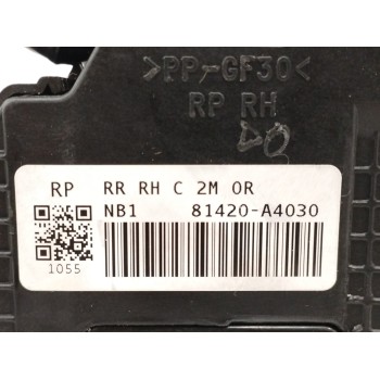 Recambio de cerradura puerta trasera derecha para kia carens iv 1.6 gdi referencia OEM IAM 81420A4030  