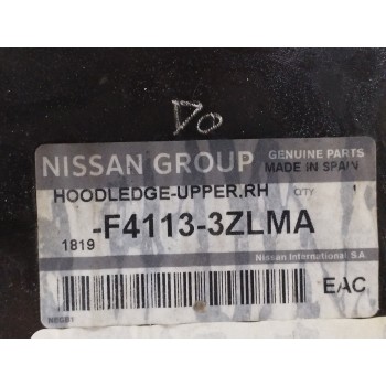 Recambio de moldura para nissan pulsar hatchback (c13) 1.2 dig-t referencia OEM IAM F41133ZLMA BORDE SUPERIOR TOLVA IZQUIERDA 