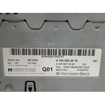 Recambio de sistema audio / radio cd para mercedes-benz clase gl (x164) gl 320 cdi 4-matic (164.822) referencia OEM IAM A1648202