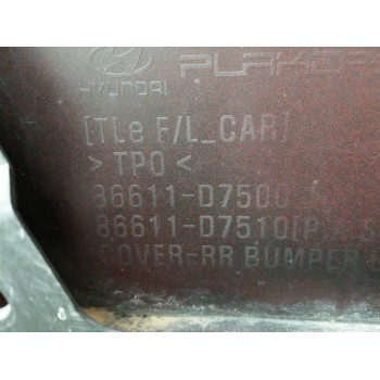 Recambio de paragolpes trasero para hyundai tucson 1.6 cat referencia OEM IAM 86611D7500 NECESITA REPARACION OBSERVAR FOTOS