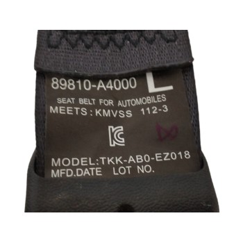 Recambio de cinturon seguridad trasero izquierdo para kia carens iv 1.6 gdi referencia OEM IAM 89810A4000  