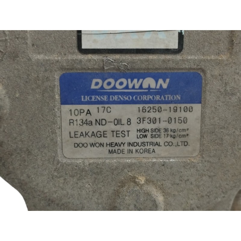 COMPRESOR AIRE ACONDICIONADO R134A 3F3010150