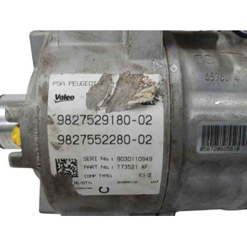 Recambio de compresor aire acondicionado para peugeot 308 1.2 12v e-thp referencia OEM IAM 9827529180 9827552280 