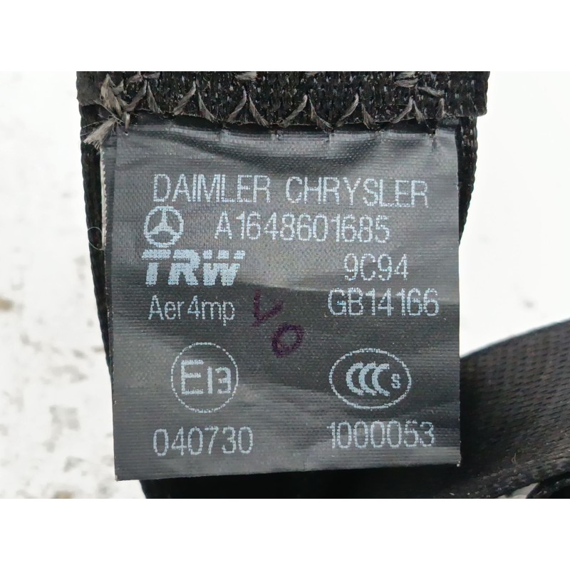 CINTURON SEGURIDAD TRASERO DERECHO