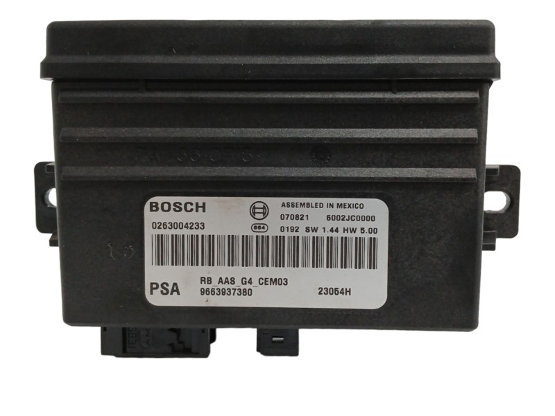 Recambio de modulo electronico para citroën c4 picasso 1.6 16v hdi fap referencia OEM IAM 9663937380 0263004233 Recambio de modulo electronico para citroën c4 picasso 1.6 16v hdi fap referencia OEM IAM 9663937380 0263004233