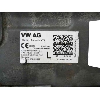 Recambio de airbag delantero izquierdo para volkswagen vw golf vii (5g1, bq1, be1, be2) 2.0 tdi referencia OEM IAM 5G1880841C DE