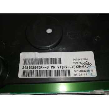 Recambio de cuadro instrumentos para dacia sandero 1.2 16v cat referencia OEM IAM 248102645R  