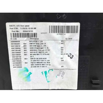 Recambio de guarnecido puerta delantera izquierda para mercedes-benz gla (h247) gla 200 d (247.712) referencia OEM IAM A24772041