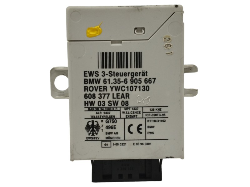 Recambio de centralita inmovilizador para bmw x5 (e53) 4.4 v8 32v cat (m62) referencia OEM IAM 61356905667 Recambio de centralita inmovilizador para bmw x5 (e53) 4.4 v8 32v cat (m62) referencia OEM IAM 61356905667