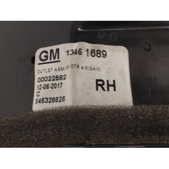 Recambio de rejilla aireadora para opel crossland x 1.2 referencia OEM IAM 13461689 DELANTERA DERECHA 