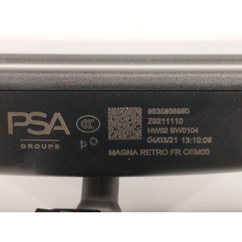 Recambio de espejo interior para citroën c4 iii (ba_, bb_, bc_) 1.2 puretech 130 (bahnsa, bahnsb) referencia OEM IAM 9835908980 