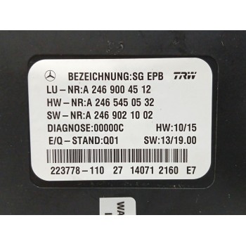 Recambio de modulo electronico para mercedes-benz clase b (w246) 1.5 cdi cat referencia OEM IAM A2469004512  