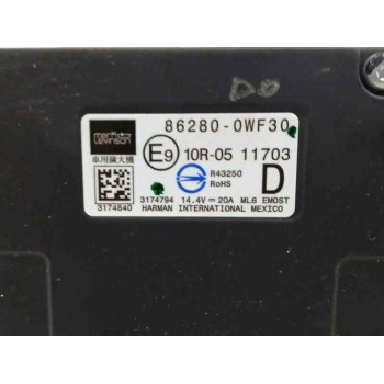 Recambio de modulo electronico para lexus ux(za10) (2018) 2.0 hibrido referencia OEM IAM 862800WF30 AMPLIFICADOR AUDIO 