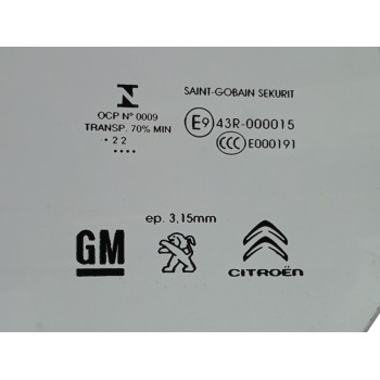 Recambio de luna delantera derecha para toyota proace city 1.5 d-4d 100 (bpzmd) referencia OEM IAM   