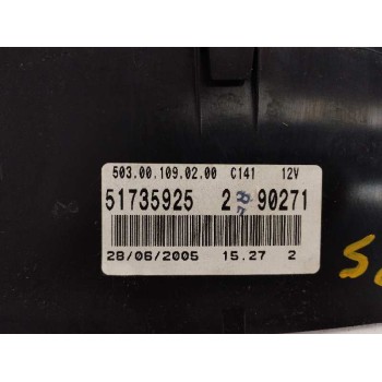 Recambio de cuadro instrumentos para fiat croma (194) 1.9 8v multijet dynamic referencia OEM IAM 51735925 SOPORTE REPARADO 