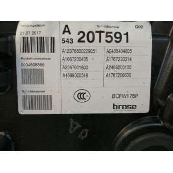 Recambio de elevalunas delantero derecho para mercedes-benz clase a (w176) a 200 d motorsport edition (176.008) referencia OEM I