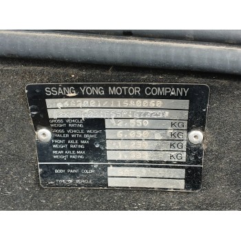 Recambio de carroceria corte para ssangyong rexton 2.7 turbodiesel cat referencia OEM IAM   