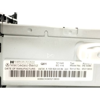 Recambio de sistema audio / radio cd para mercedes-benz clase a (w169) 2.0 cdi cat referencia OEM IAM A1698200386  