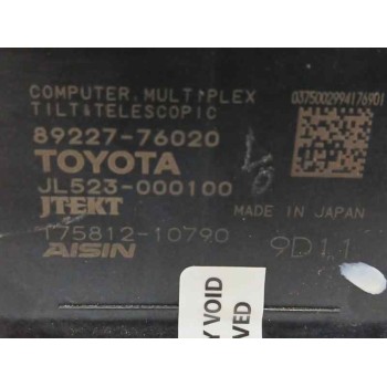 Recambio de modulo electronico para lexus ux(za10) (2018) 2.0 hibrido referencia OEM IAM 8922776020 JL523000100 17581210790