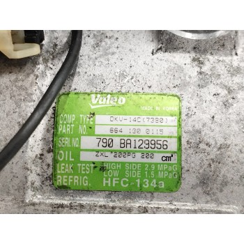 Recambio de compresor aire acondicionado para ssangyong actyon 2.0 td cat referencia OEM IAM 6641300115 DKV14C 