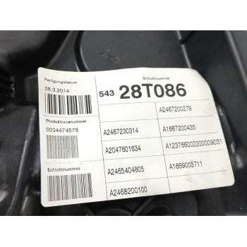 Recambio de elevalunas delantero derecho para mercedes-benz clase b (w246) 1.5 cdi cat referencia OEM IAM A2467230314 A246906520
