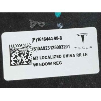 Recambio de elevalunas trasero izquierdo para tesla model 3 (5yj3) ev referencia OEM IAM 161644498B  