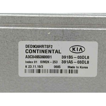 Recambio de centralita motor uce para kia niro i (de) 1.6 gdi hybrid referencia OEM IAM 391B503DL8 391A503DL8 A3C0465360001