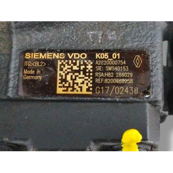 Recambio de bomba inyeccion para renault scenic ii 1.5 dci diesel referencia OEM IAM 8200663258 A2C20000754 5WS40153